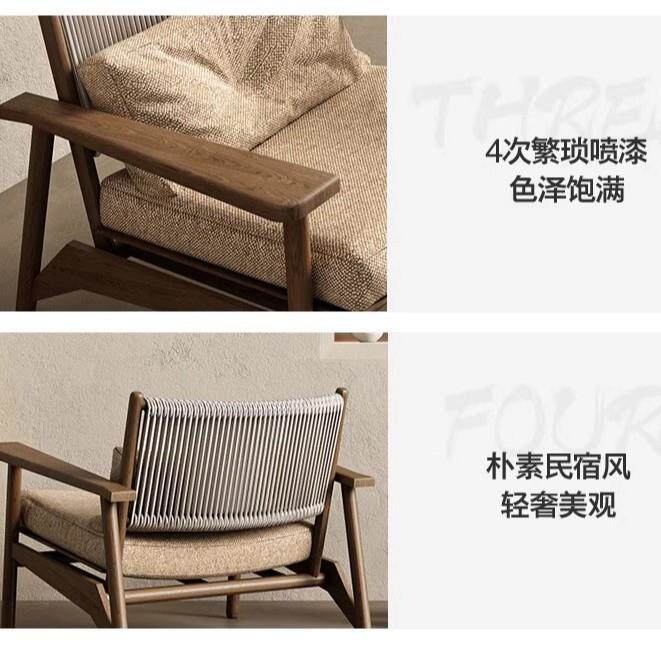 休闲户外实木藤桌椅阳柚台花园民沙发茶1几宿庭院室外防编晒木家