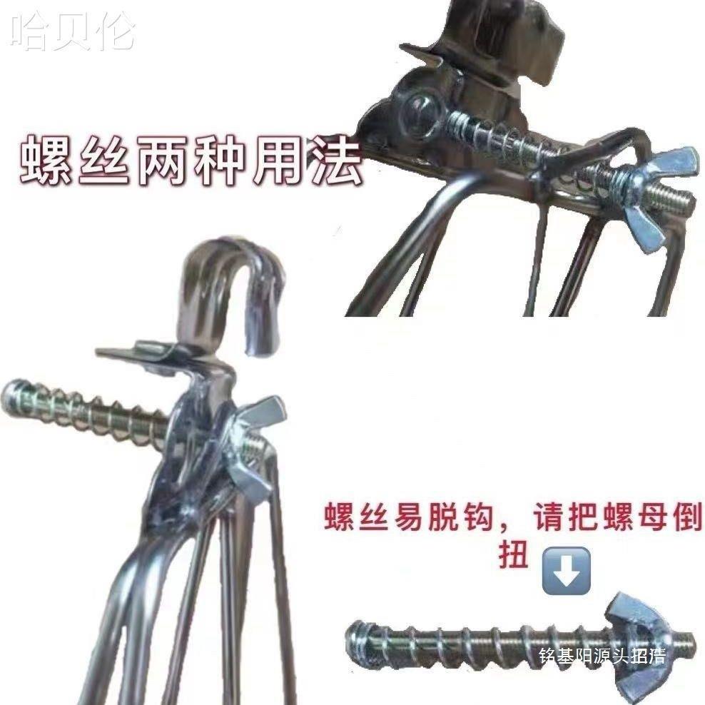 不锈钢烤鸭撕商用夹铁加长加厚鸭鸭UZK烤鸭板固定器鸭夹手夹啤酒