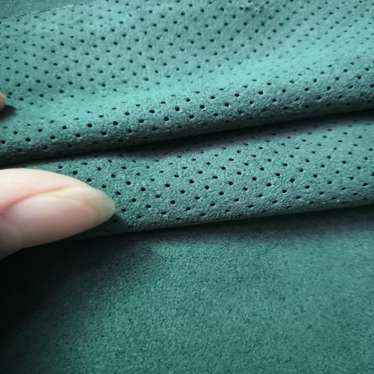 现翻纤货0.7mm墨691包绿色毛皮超耐磨汽车头枕抱枕方向盘套装面料