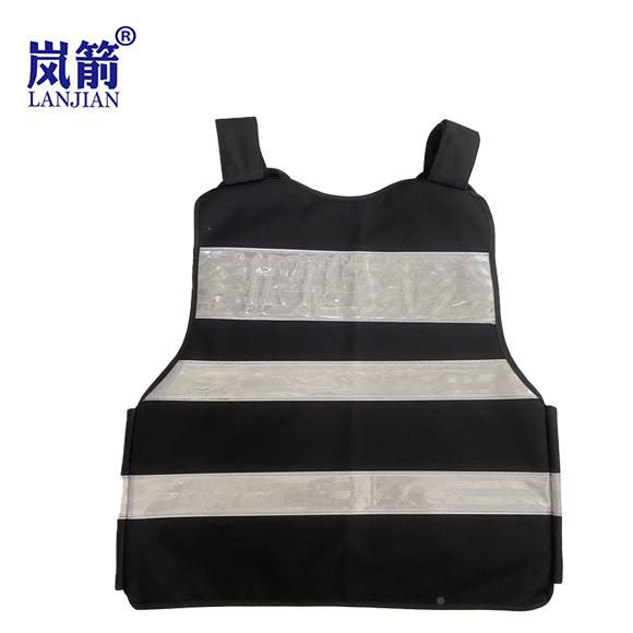 服岚色LAMJ-LJ04NJ箭IAN黑反光防护黑色反光防刺背心