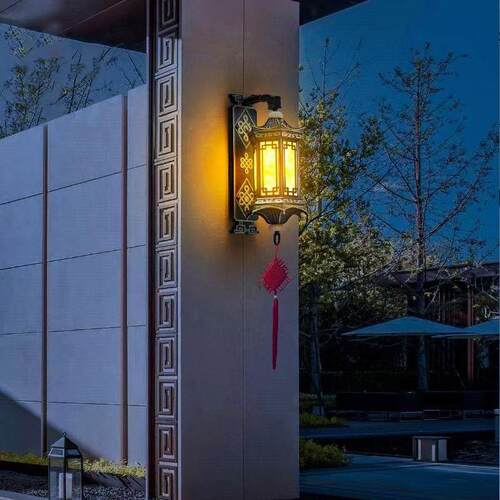 新中式壁灯户外防水庭TXBD010院灯园景观外公林墅园别宅府室大门