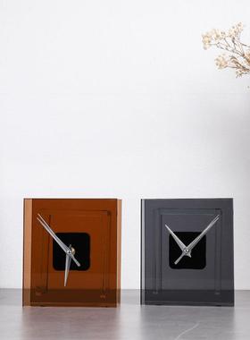 现师代简房约创意设计水QAP晶茶室色时钟样板客厅电视柜卧书房摆