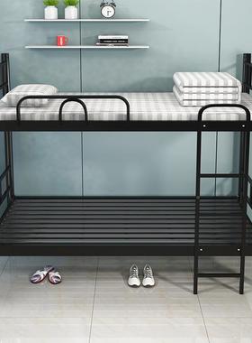 员双人铁架板床1.2米学校舍厚床双层加铁艺床工地上SXP-001工宿下