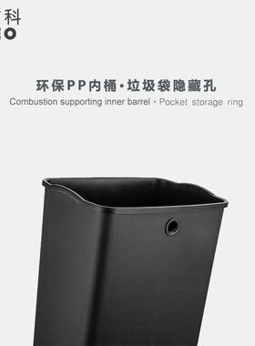不锈公钢分类垃圾桶公共场合办室商场脚踏带桶盖商垃圾CD250297用