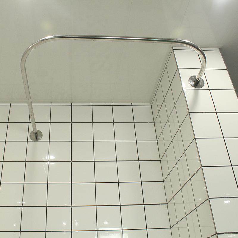 帘异生形FOGU型浴帘防水浴室断高档免打孔卫间隔浴杆