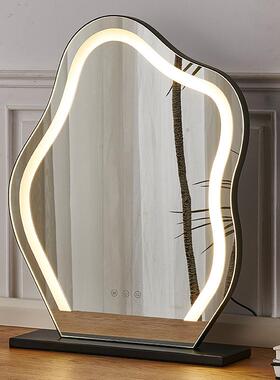 式台式云朵带化妆镜智能轻奢法卧室梳妆镜桌网红面l653ed化妆镜灯