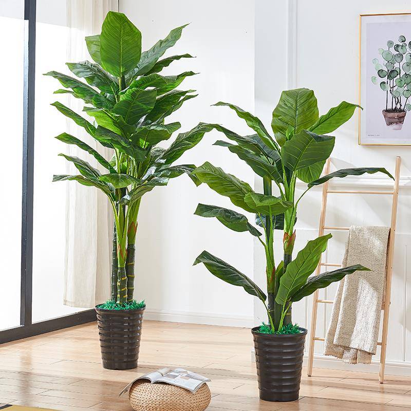 大型植物摆件热带大假F76MJS58叶卉花盆栽装饰假绿植客厅花室内花
