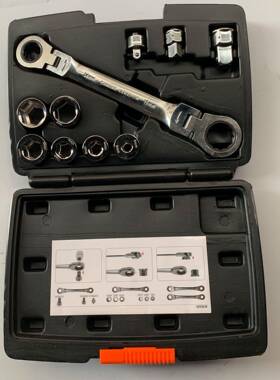 棘轮扳手1//2功大飞3/中飞14小飞多能178快10P8CS活动扳手组套