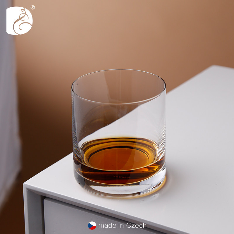 DUENDE进口无铅水晶复古酒吧杯子创意洋酒杯威士忌酒杯啤酒烈酒杯