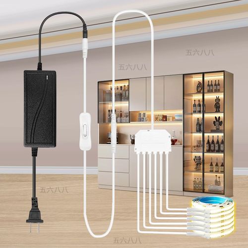 易安装免开槽酒柜灯带按键开关可调亮度cob线型灯展柜餐边柜灯带