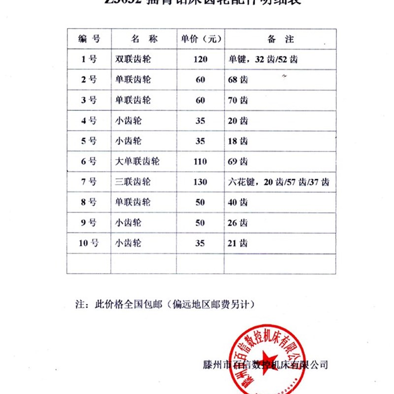 Z3032摇臂钻齿轮整套低价销售,Z3032摇臂钻床配件,摇臂钻齿轮配件