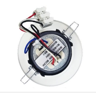 定压吸顶喇叭家庭背景音乐3寸同轴筒灯式 迷你灯槽开孔8.5CM诺备尔