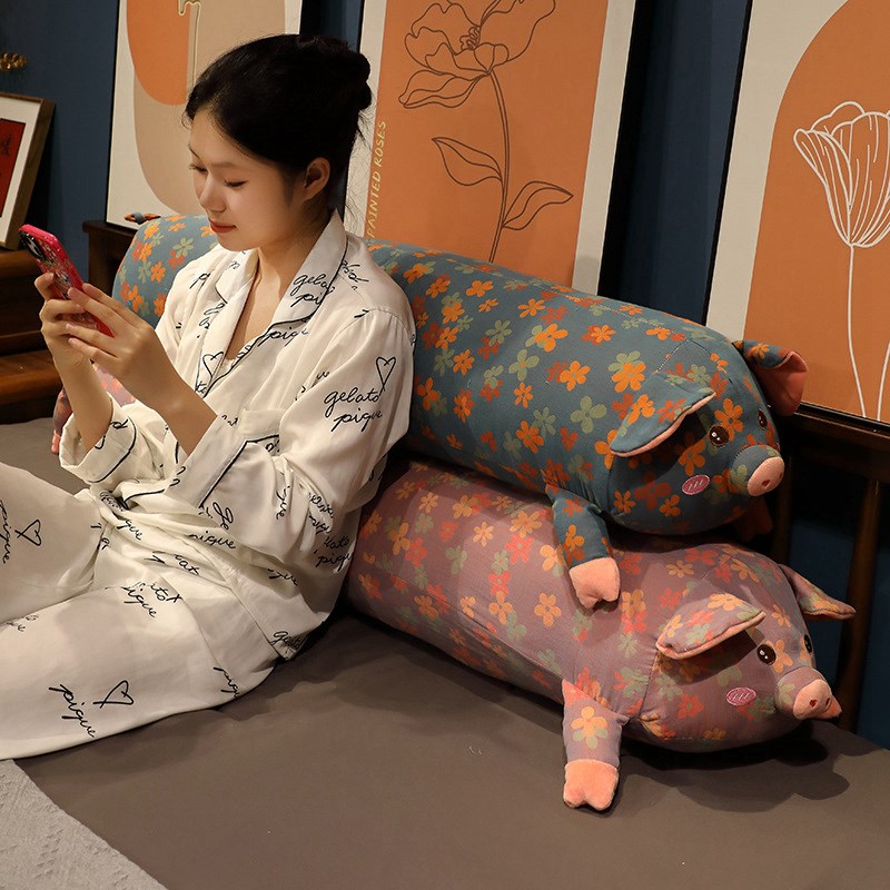 三层纱提花长条抱枕夹腿睡觉专用女生大人儿童女孩男款侧睡可拆洗