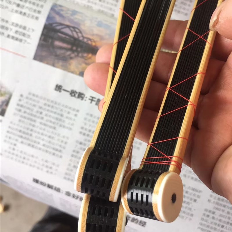 浙派名家丁新春折扇85寸11方倒四六文玩折扇玉竹乌木芯扇骨铜鼓头