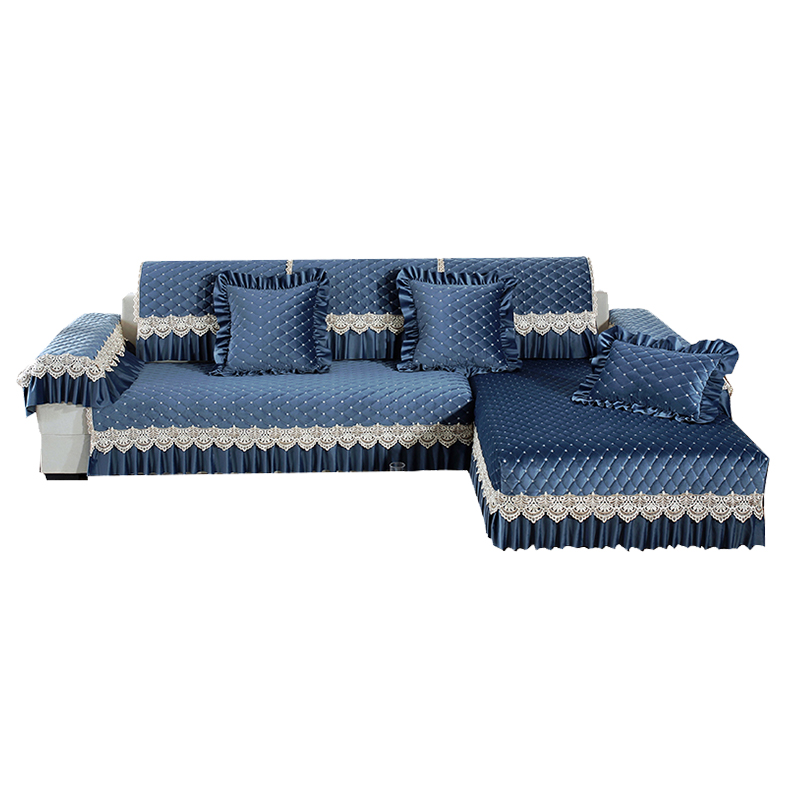 沙发垫毛绒咖啡色四季通用欧式客厅防滑布艺扶手靠背巾枕