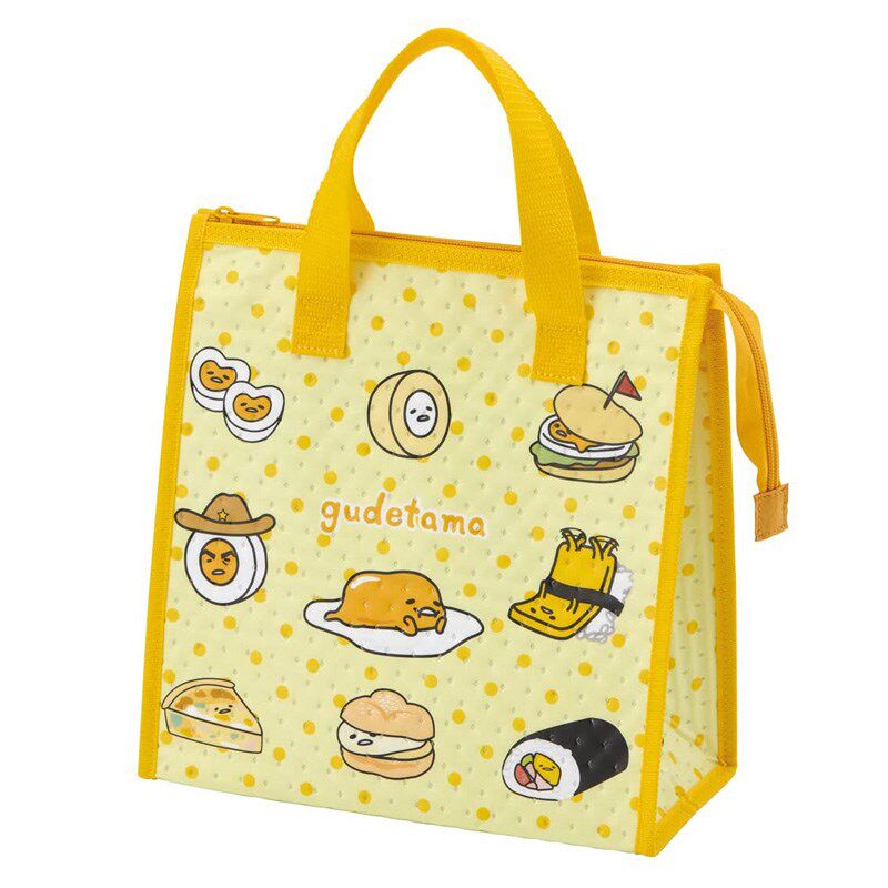 出口日单skater卡通提手便当保温包 懒蛋蛋提袋 蛋黄哥卡通提包