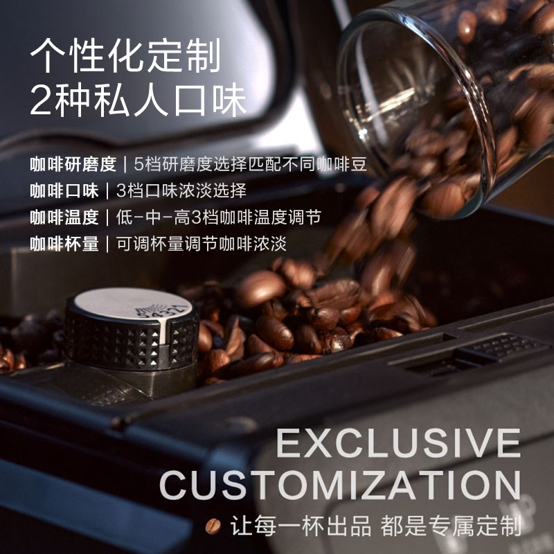 德国WMF全自动咖啡机研磨一体机意式浓缩咖啡机家用小型奶泡