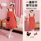 2022新款 浴巾女家用洗澡吸水速干不掉毛家居浴袍夏天公主吊带浴裙