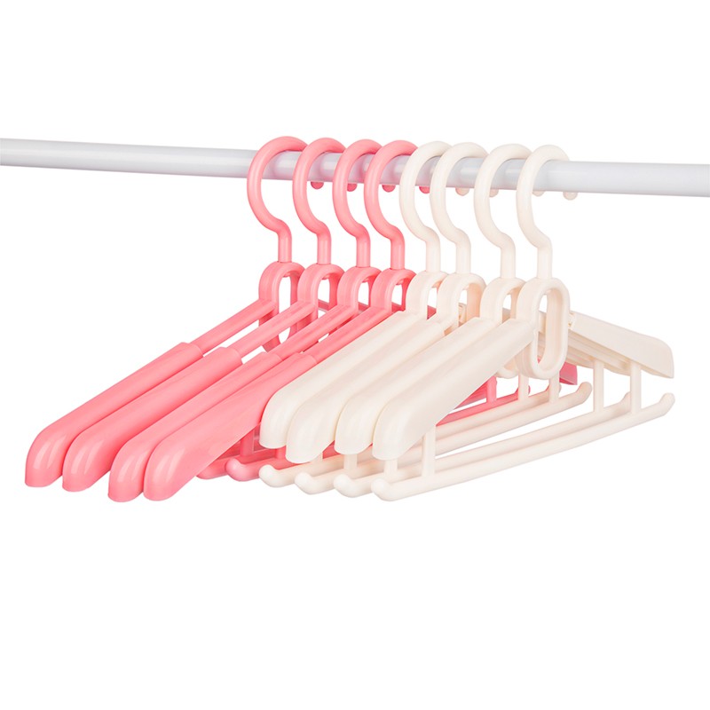 塑料衣架防滑无痕衣架子亲子可伸缩旋转衣挂加粗加宽晒衣架厂家
