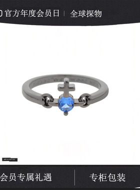 【官网正品】西太后新款线条十字单钻薇薇安土星戒指明星同款