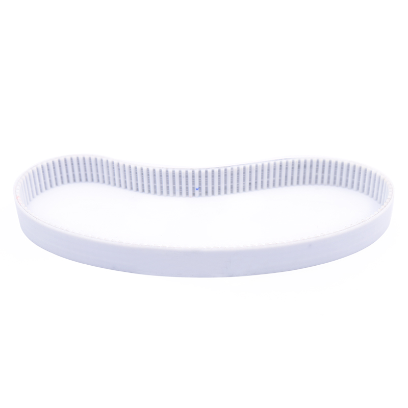 白色PU聚氨酯带钢丝同步带 接驳带 HTD 5M 7 785  795 0