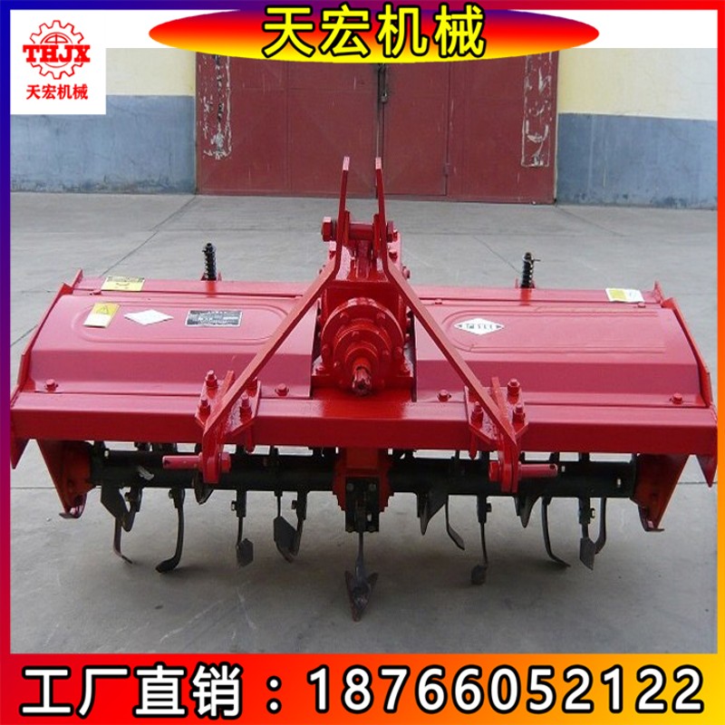 四轮拖拉机带大型旋耕机 打田松土旋耕机 农用翻耕犁耙旋耕机直销