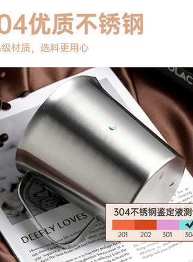30不锈钢量杯带刻度烘焙咖啡奶茶店计量克度杯10002000ml2L加厚