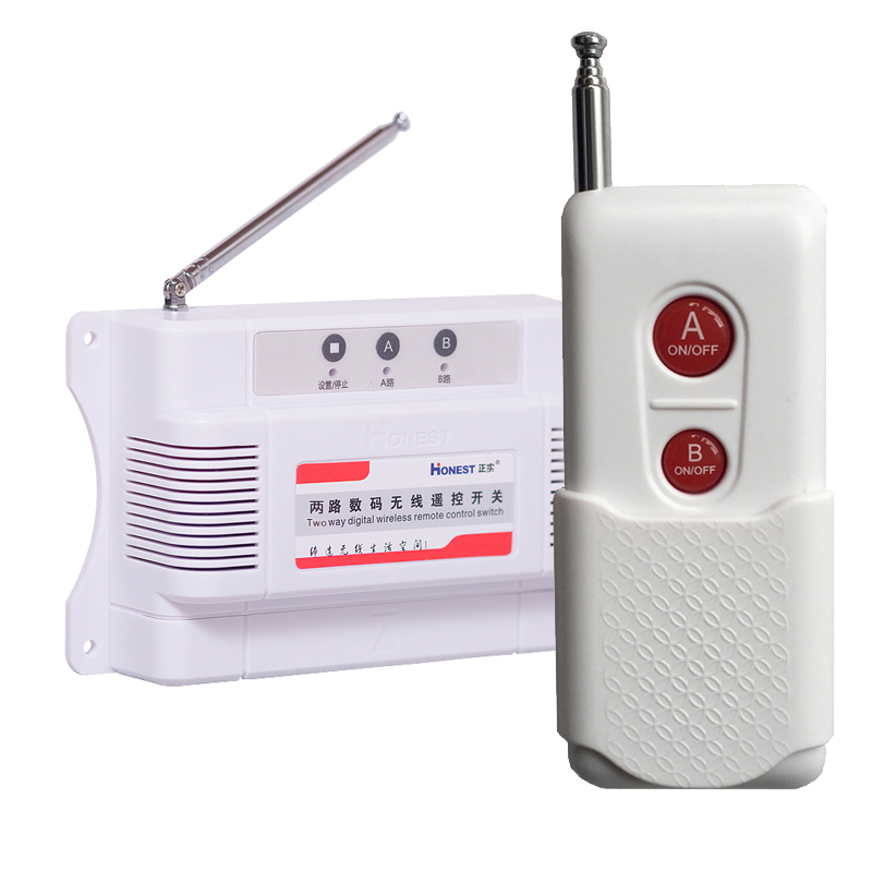 无线伏3V遥控开关220伏两路多功能自锁点动正反转控制无源输出