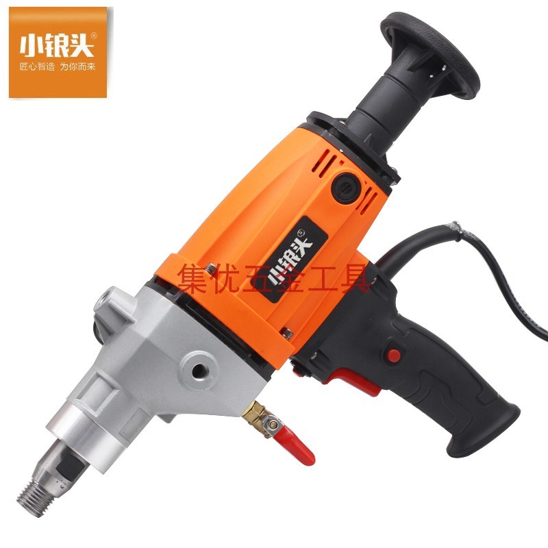 小锒头11V手持式水钻机安全离合无水封钻孔机空调开孔混凝土