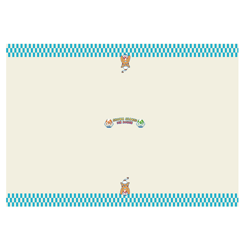 左咸敦道夏日昭和刨冰桌布布艺餐桌布餐台布茶几桌布书桌钢琴盖布