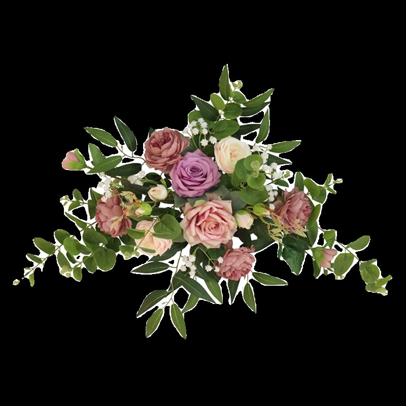 迎宾牌水牌花仿真门头花开业婚礼庆典挂花KT板广告牌花艺成品假花