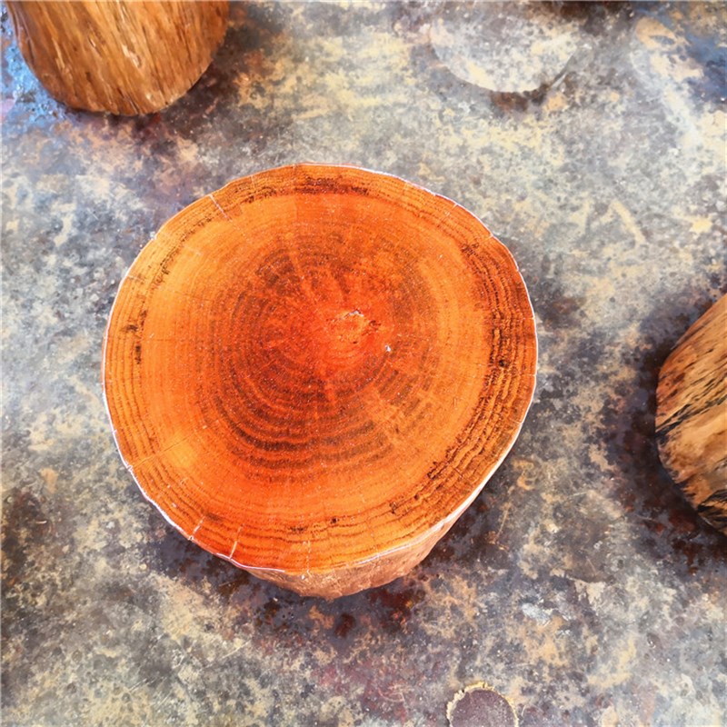 根雕实木原木树桩圆凳树木墩底座摆件家用茶几木头凳大板支架