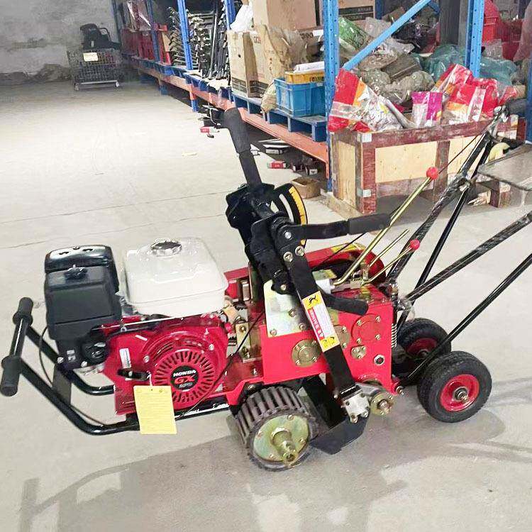 EMH全自动新起皮机动多功能带自切断汽油起草机厂家款手推自走草
