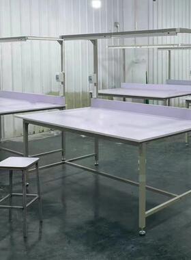 服装裁剪床制厂检查递货台衣验桌子快包装QLF台纺织工厂流水槽工