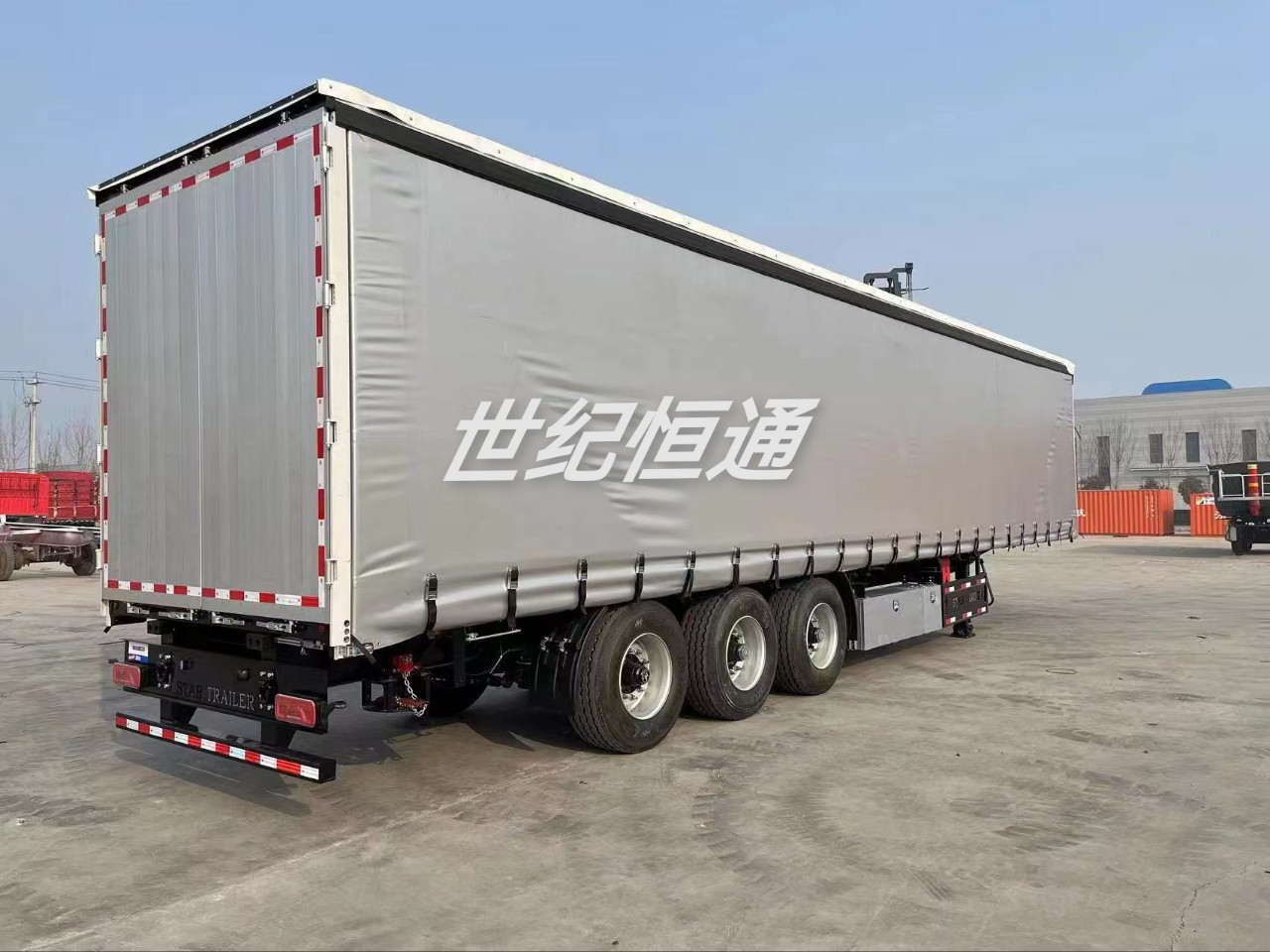 厂家直销侧帘半挂车集装箱篷布
