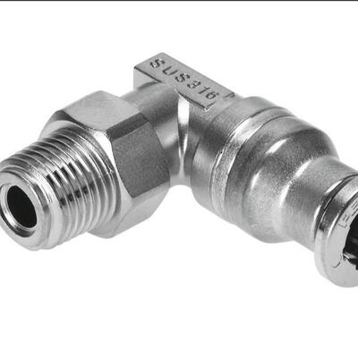 F快ESTO不锈钢插Q螺纹接头CRSL-M5-1/4-1/8-1/2-38-4-6/-8-10891-