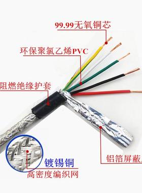 屏蔽线RV5VP56.78芯*0.1020.30.RVVP5平方RS85数据信4号控制线