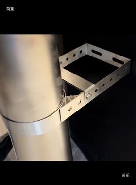 烟纳燃木火壁炉150MM直径烟囱REZ墙韦壁支真架管固定可调节间距