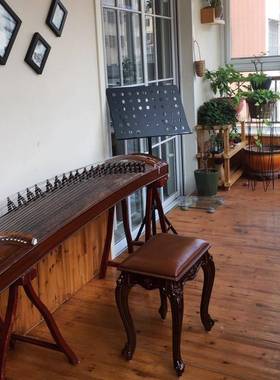 3YV5古筝钢琴TFR凳单妆人欧式梳台凳子美式化式小妆椅中古典家用