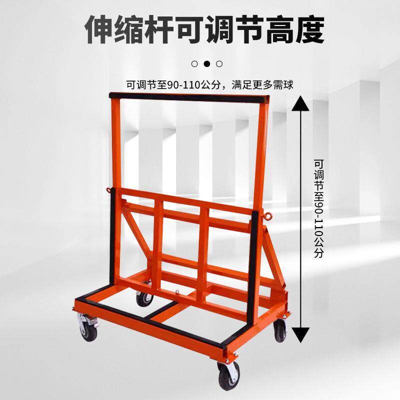 璃门窗推车款四轮平板万374向轮折叠玻工地运搬大轮子便新携静音