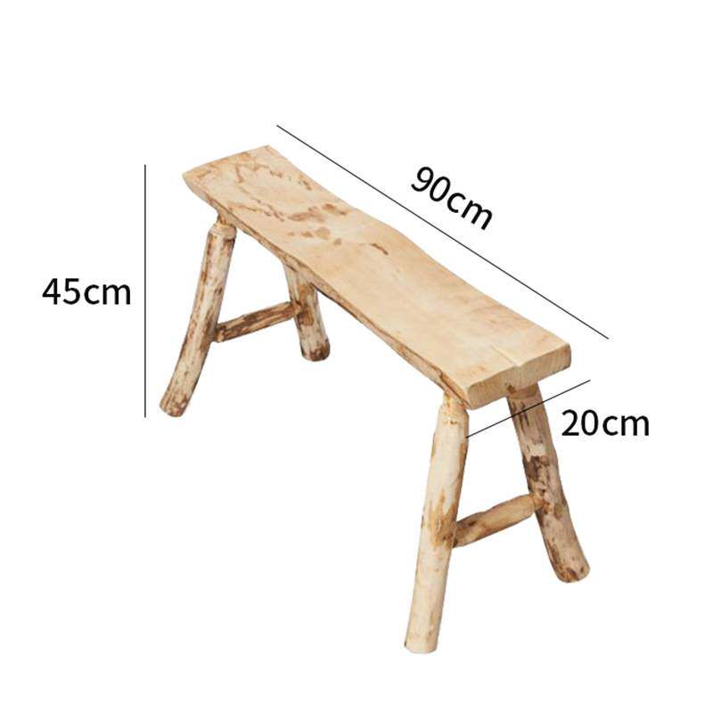 厂家实木长条板凳矮凳子餐厅简约木制家具中式田园桐木休闲木凳子