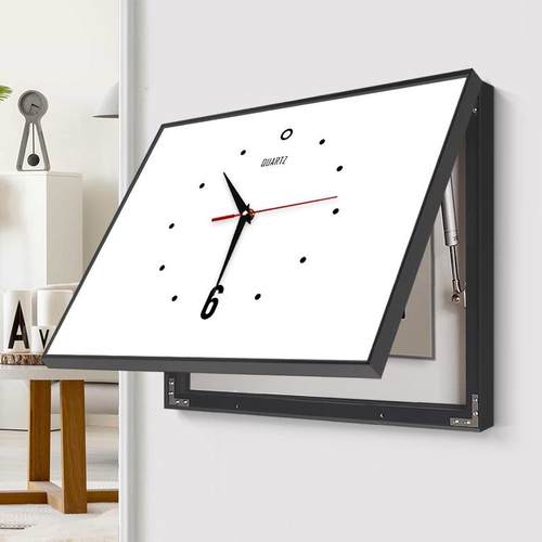 创意电闸表装饰画开钟表配电箱VYM遮挡画免打孔电源关盒电轻奢箱