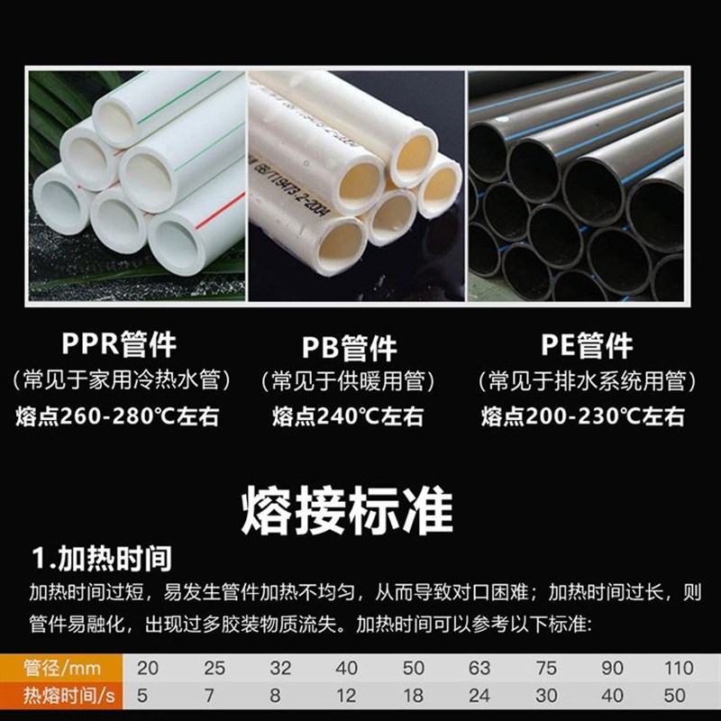 威猛PPR热熔器水管热熔器家用热容管水电工程焊接机热合器热熔机