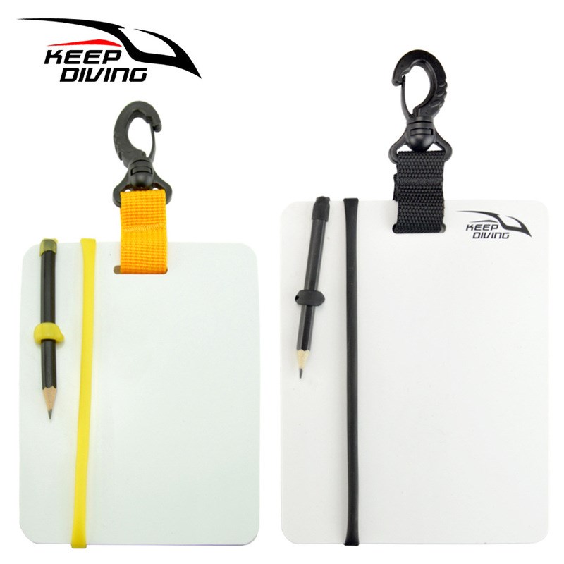 大号小号平板型水下手写板写字本记事板水中记录水肺技潜潜水装备