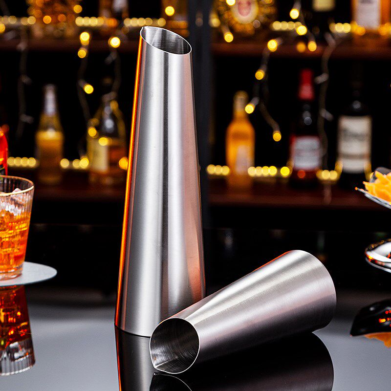 酒吧高端不锈钢洋酒分酒器100ml分酒壶洋酒调酒器啤酒小扎壶 商用