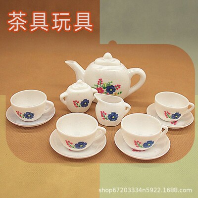 儿童仿真泡茶茶具塑料过家家幼儿园女孩子下午茶kt猫小猪茶壶套装