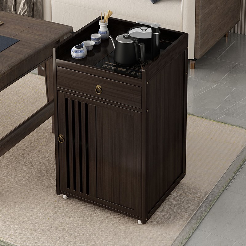 移动边几家用茶水柜非实木茶几客厅沙发泡茶台小户型中式阳台茶桌