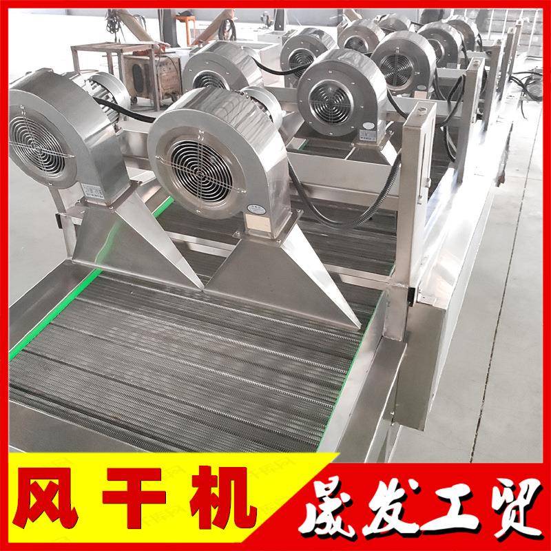 蔬菜干水SFG-6000沥水风机,包装袋风干干烘干机,常温气流翻转果式