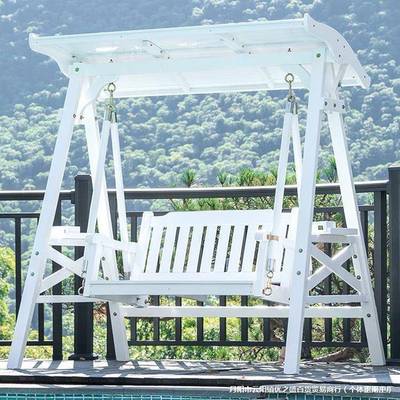 户外HYF秋千吊椅椅家用休室内阳台吊床室外院实木闲荡秋庭千双人