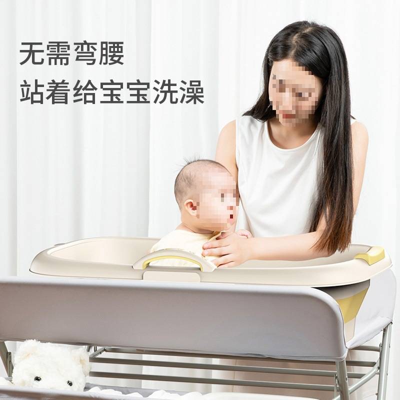 宝宝床婴儿护理台便携可折叠按摩尿布台换尿布台多功能洗澡新包邮